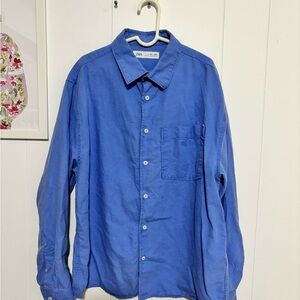 Zara Boys Blue Button-Up Shirt